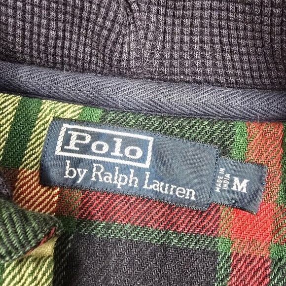 Polo Ralph Lauren Men M Plaid Mt Whitney Hoodie RLPC Crest Waffle Outdoor Jacket - Picture 5 of 11
